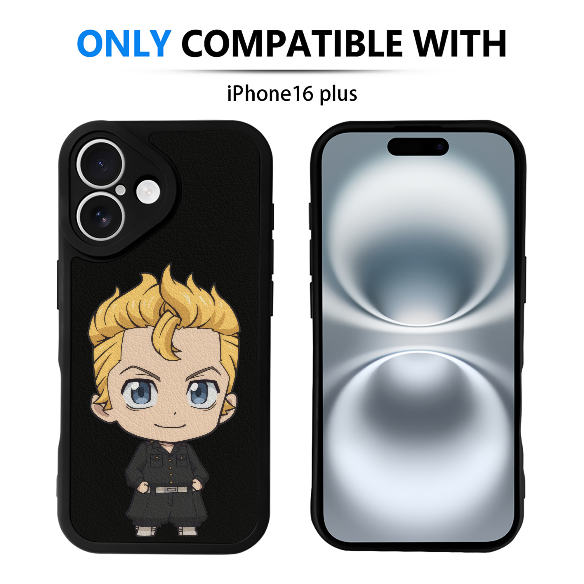 （画像用） 東京リベンジャーズ Tokyo Revengers 【iPhone 16シリーズ対応】シリコンスマホケース（レザー調） 材質：シリコン